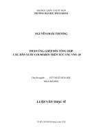 Phản ứng ghép đôi tổng hợp các dẫn xuất coumarin trên xúc tác VNU 20