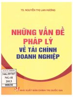 Những vấn đề pháp lý về tài chính doanh nghiệp 