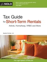Tax guide for short term rentals airbnb, homeaway, VRBO and more 
