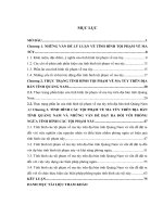 Luận văn thạc sĩ tình hình tội phạm các tội phạm về ma  túy  trên địa bàn tỉnh quảng nam 
