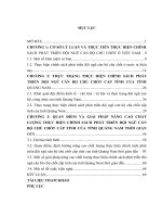 Luận văn thạc sĩ thực hiện chính sách phát triển đội ngũ cán bộ chủ chốt cấp tỉnh của tỉnh quảng nam 