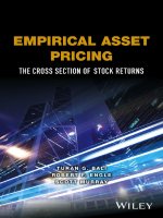 Empirical asset pricing the cross section of stock returns 
