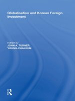 Globalisation and korean foreign investment 