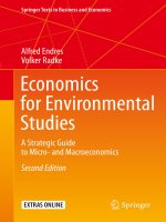 Economics for environmental studies a strategic guide to micro  and macroeconomics, second edition 