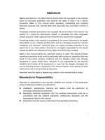 Aeonmed Aeon 7400 Anaesthesia machine - User manual - Hướng dẫn sử dụng máy thở Aeonmed Aeon 7400