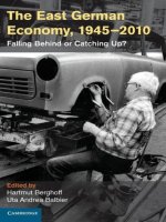 The east german economy  1945 2010 falling behind or catching up 