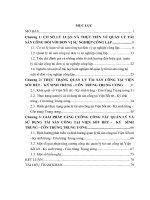 Luận văn thạc sĩ quản lý tài sản công đối với đơn vị sự nghiệp công lập trường hợp viện sốt rét   ký sinh trùng   côn trùng trung ương 