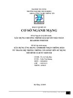 Báo cáo Đồ án Cơ sở ngành mạng  10 điểm