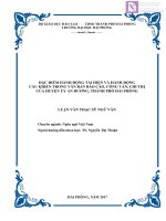 Luận văn thạc sĩ  Đặc điểm hành động tái hiện và hành động cầu khiến trong văn bản báo cáo