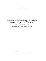 Các bài thực hành tổng hợp hóa học hữu cơ   các loại phản ứng thế, phản ứng oxy hóa   phản ứng khử 