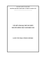 VẤN ĐỀ XÂM HẠI TRẺ EM TRÊN TRUYỀN HÌNH VIỆT NAM HIỆN NAY