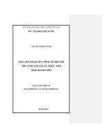 Thực hành quyền công tố đối với tội cướp tài sản từ thực tiễn tỉnh Hải Dương (Luận văn thạc sĩ)
