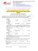 english đề thi thử tiếng anh thpt