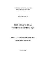 Một số dạng toán về phép chia ở tiểu học (2017) 