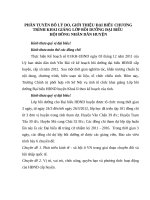 BAI PHÁT BIỂU KHAI GIẢNG lớp BỒI DƯỠNG HĐND