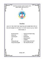 QUẢN lý THU THUẾ THU NHẬP DOANH NGHIỆP đối với các DOANH NGHIỆP có vốn đầu tư nước NGOÀI tại cục THUẾ TỈNH NGHỆ AN (1)