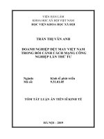 Doanh nghiệp dệt may việt nam trong bối cảnh cách mạng công nghiệp lần thứ tư tt 