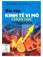 Bài tập kinh tế vi mô chọn lọc   theo giáo trình kinh tế học vi mô  dùng trong các trường đại học, cao đẳng khối kinh tế 