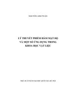 Lý thuyết phiếm hàm mật độ và một số ứng dụng trong khoa học vật liệu 