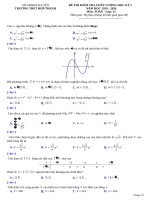 ĐỀ thi thử lần 1 THPT Quốc gia môn Toán