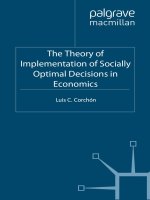 The theory of implementation of socially optimal decisions in economics 