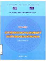 Tài liệu các kỹ thuật đánh giá trong lớp học, kinh nghiệm quốc tế và đê xuất áp dụng cho bậc học phổ thông ở việt nam   lưu hành nội bộ 