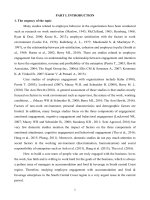Nghiên cứu sự gắn kết của người lao động với doanh nghiệp kinh doanh lưu trú, ăn uống vùng duyên hải nam trung bộ tt tiếng anh 