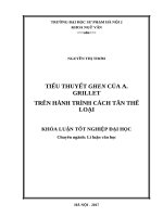 Tiểu thuyết ghen của a  grillet trên hành trình cách tân thể loại (2017) 