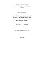 Tóm tắt luận án Tiến sĩ Hóa học: Nghiên cứu xác định các dạng Asen vô cơ trong nước ngầm bằng phương pháp điện di mao quản sử dụng Detector độ dẫn không tiếp xúc