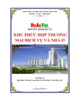 Thuyết minh dự án Khu phức hợp thương mại dịch vụ và nhà ở tại Đồng Nai
