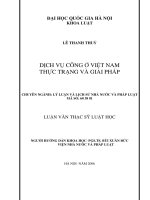Dịch vụ công ở việt nam thực trạng và giải pháp 