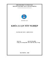 Khóa luận tốt nghiệp Kế toán - Kiểm toán: Hoàn thiện công tác kế toán doanh thu, chi phí và xác định kết quả kinh doanh tại Doanh nghiệp tư nhân du lịch Vịnh Xanh