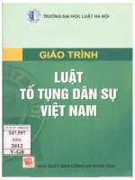 Giáo trình luật tố tụng dân sự việt nam 
