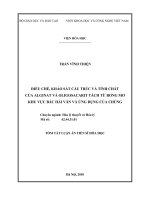Tóm tắt luận án Tiến sĩ Hóa học: Điều chế, khảo sát cấu trúc và tính chất của Alginat và Oligosacarit tách từ rong mơ khu vực Bắc Hải Vân và ứng dụng của chúng