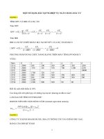 bài tập nghiệp vụ ngân hàng đầu tư