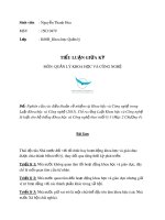 Tiểu luận giữa kỳ môn Quản lý Khoa học và Công nghệ: Nghiên cứu các điều khoản về nhiệm vụ Khoa học và Công nghệ trong Luật Khoa học và Công nghệ (2013), chỉ ra rằng Luật Khoa học và Công ngh