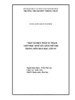 Một số biện pháp sư phạm giúp học sinh yếu kém tiến bộ trong môn hóa học 10 