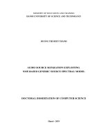 Doctoral dissertation of computer science: Audio source separation exploiting nmf based generic source spectral model