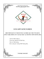 Skkn biện pháp quản lý nhằm nâng cao hiệu quả việc ứng dụng công nghệ thông tin vào dạy học tại trường THPT hướng hóa 