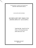 Hệ thống kiến thức trọng tâm chương sóng cơ   vật lý lớp 12 