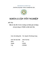 Một số vấn đề về vốn và nâng cao hiệu quả sử dụng vốn tại công ty TNHH cơ khí anh thư 
