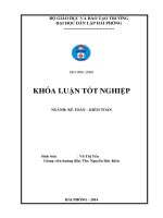 Khóa luận tốt nghiệp Kế toán - Kiểm toán: Hoàn thiện tổ chức kế toán chi phí sản xuất và tính giá thành sản phẩm tại Công ty TNHH Thương mại VIC
