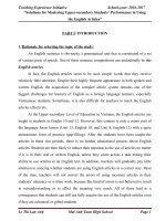 Solutions for mastering upper secondary students’ performance in using the english articles 