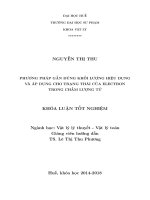 Tóm tắt luận văn: Phương pháp gần đúng khối lượng hiệu dụng và áp dụng cho trạng thái của Electron trong chấm lượng tử