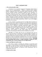 Guessing word meanings from context  a useful technique in doing the GCSE examination for 12th form students at le loi high school 