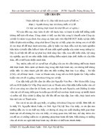 Báo cáo thực hành Công tác xã hội với cá nhân: Công tác xã hội cá nhân với trẻ em mồ côi tại Lưu xá Thanh niên – Làng trẻ em SOS Quận Gò Vấp