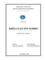 Khóa luận tốt nghiệp Kế toán - Kiểm toán: Hoàn thiện công tác tổ chức kế toán hàng hóa tại Công ty TNHH máy tính Tân An Thịnh Việt Nam
