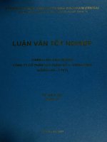 Chiến lược kinh doanh nghiên cứu tình huống công ty cổ phần thương mại nghệ an 