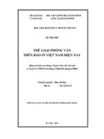 Tóm tắt luận án Tiến sĩ Truyền thông Đại chúng: Thể loại phỏng vấn trên báo in Việt Nam