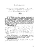 Rèn luyện cho học sinh kỹ năng phối hợp cả phương pháp giải một số dạng toán TNKQ trong chương trình toán 12 